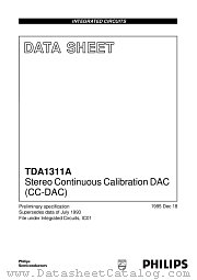 TDA1311A datasheet pdf Philips