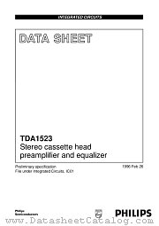 TDA1523 datasheet pdf Philips