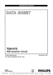 TDA1572 datasheet pdf Philips