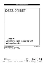 TDA3616 datasheet pdf Philips