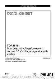 TDA3676 datasheet pdf Philips
