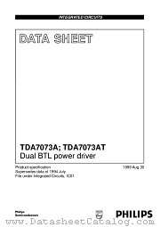 TDA7073 datasheet pdf Philips