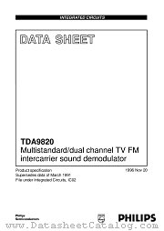 TDA9820 datasheet pdf Philips