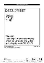 TZA1025T datasheet pdf Philips