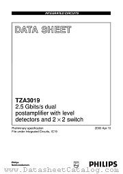TZA3019CHT datasheet pdf Philips