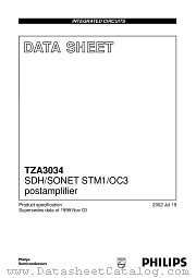 TZA3034 datasheet pdf Philips
