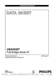 UBA2030 datasheet pdf Philips