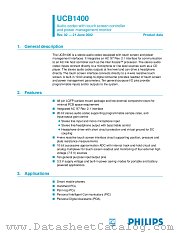 UCB1400BE datasheet pdf Philips