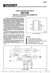 MJ1446 datasheet pdf PLESSEY Semiconductors