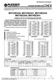 MV74SC244 datasheet pdf PLESSEY Semiconductors