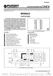 MV8862 datasheet pdf PLESSEY Semiconductors