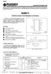 NJ8811 datasheet pdf PLESSEY Semiconductors