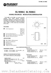 SL1496C datasheet pdf PLESSEY Semiconductors