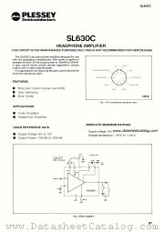 SL630C datasheet pdf PLESSEY Semiconductors