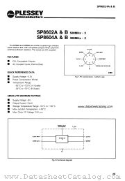 SP8602B datasheet pdf PLESSEY Semiconductors