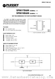 SP8619M datasheet pdf PLESSEY Semiconductors