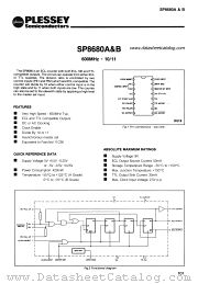 SP8680A datasheet pdf PLESSEY Semiconductors