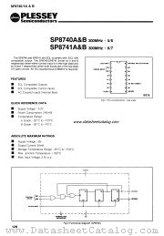 SP8740A datasheet pdf PLESSEY Semiconductors