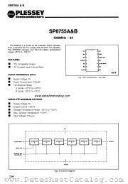 SP8755A datasheet pdf PLESSEY Semiconductors