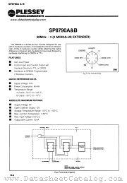 SP8790B datasheet pdf PLESSEY Semiconductors