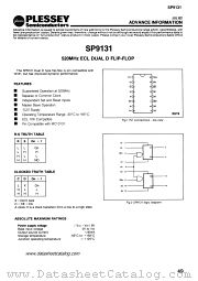 SP9131 datasheet pdf PLESSEY Semiconductors