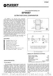 SP9687 datasheet pdf PLESSEY Semiconductors