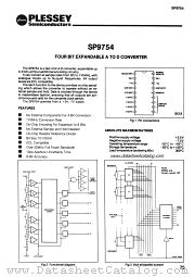 SP9754 datasheet pdf PLESSEY Semiconductors