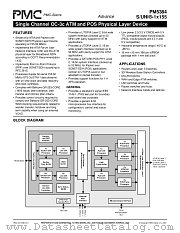 PM5384 datasheet pdf PMC-Sierra Inc