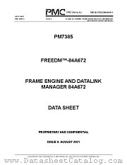 PM7385 datasheet pdf PMC-Sierra Inc