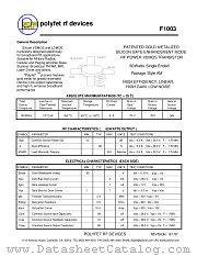 F1003 datasheet pdf Polyfet RF Devices