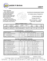 L8821P datasheet pdf Polyfet RF Devices
