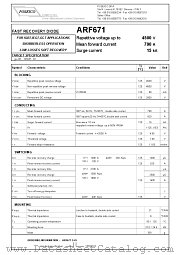 ARF671 datasheet pdf POSEICO SPA