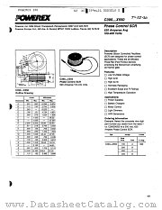 C390CX550 datasheet pdf Powerex Power Semiconductors