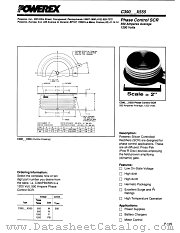 C390X555 datasheet pdf Powerex Power Semiconductors
