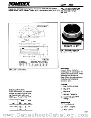 C390X500 datasheet pdf Powerex Power Semiconductors