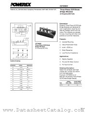CE720802 datasheet pdf Powerex Power Semiconductors