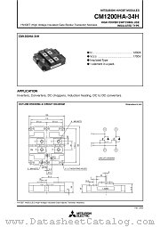 CM1200HA-34H datasheet pdf Powerex Power Semiconductors