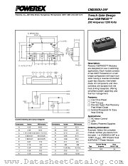 CM200DU-24F datasheet pdf Powerex Power Semiconductors