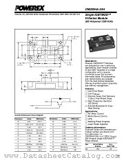 CM200HA-24H datasheet pdf Powerex Power Semiconductors