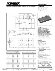 CM25MD1-24H datasheet pdf Powerex Power Semiconductors