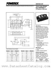 CM75DU-24F datasheet pdf Powerex Power Semiconductors