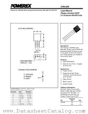 CR04AM600-12 datasheet pdf Powerex Power Semiconductors