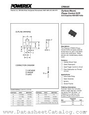 CR08AS400-12 datasheet pdf Powerex Power Semiconductors