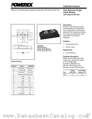 CS640525 datasheet pdf Powerex Power Semiconductors
