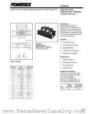 CT230802 datasheet pdf Powerex Power Semiconductors