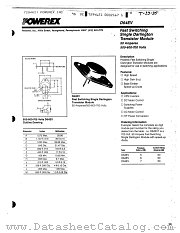 D64EV datasheet pdf Powerex Power Semiconductors