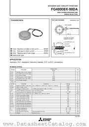 FG4000BX-90DA datasheet pdf Powerex Power Semiconductors