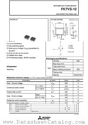 FK7VS-12 datasheet pdf Powerex Power Semiconductors