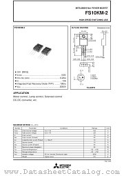 FS10KM-2 datasheet pdf Powerex Power Semiconductors