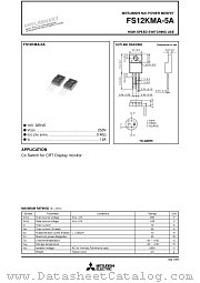 FS12KMA-5A datasheet pdf Powerex Power Semiconductors